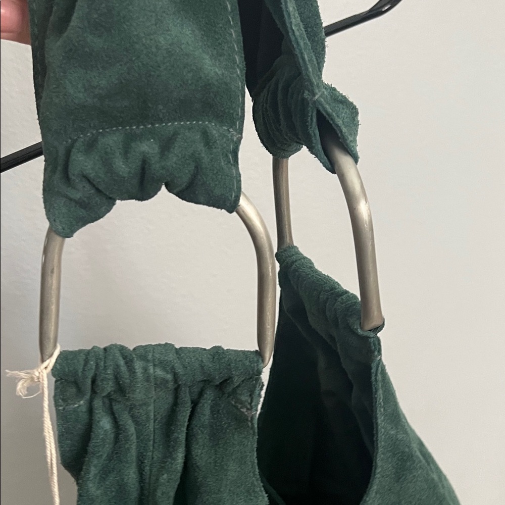Free People Dark Green Suede Shoulder Bag - Picture 6 of 7